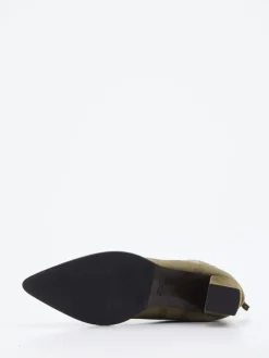 Damen Konstantin Starke – Ankle Boots aus Veloursleder Oliv