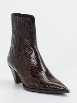 Damen Konstantin Starke – Ankle Boots aus geprägtem Leder
