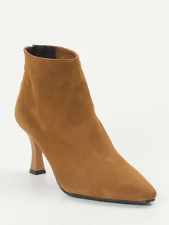 Damen Konstantin Starke – Ankle Boots aus Veloursleder Cognac