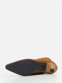 Damen Konstantin Starke – Ankle Boots aus Veloursleder Cognac