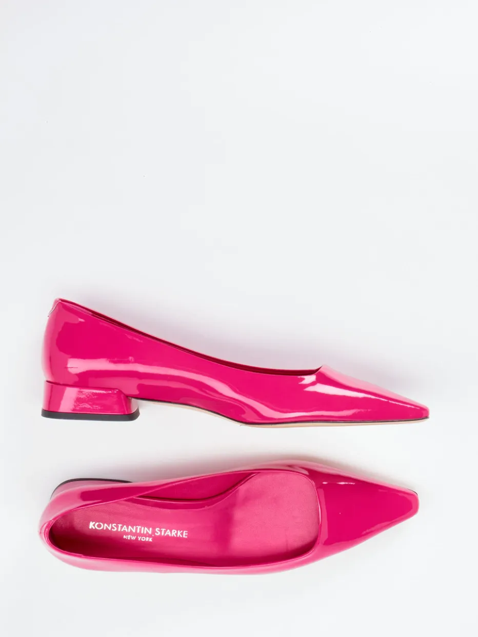 Damen Konstantin Starke – Ballerinas aus Lackleder fuchsia