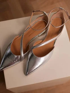 Damen Konstantin Starke – Ballerinas aus Metallicleder
