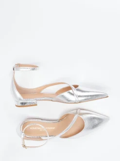 Damen Konstantin Starke – Ballerinas aus Metallicleder