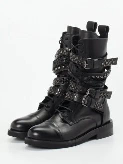 Damen Konstantin Starke – Biker Boots aus Kalbleder