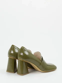 – Blockabsatz-Loafer aus Lackleder Oliv*Konstantin Starke Sale