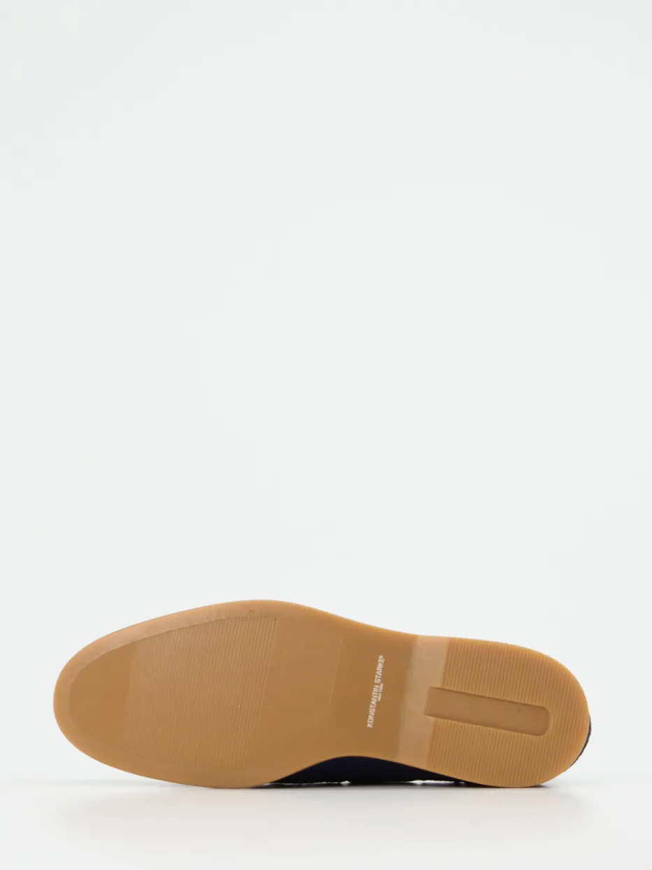 Herren Konstantin Starke – Bootsschuhe aus Veloursleder marine