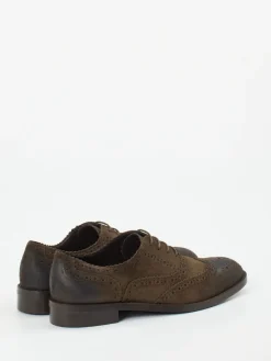 Damen Konstantin Starke – Brogues aus Veloursleder mokka