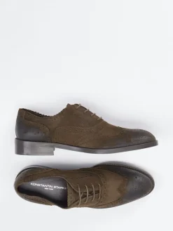 Damen Konstantin Starke – Brogues aus Veloursleder mokka