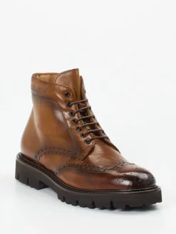 Herren Konstantin Starke – Brogue-Stiefelette aus Büffelleder