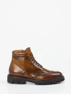 Herren Konstantin Starke – Brogue-Stiefelette aus Büffelleder