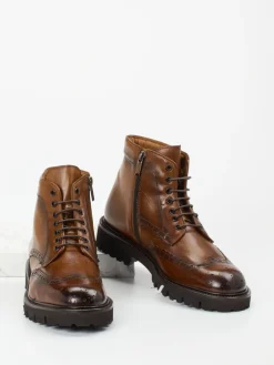 Herren Konstantin Starke – Brogue-Stiefelette aus Büffelleder