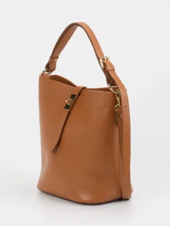 Damen Konstantin Starke – Bucket Bag aus Leder Cognac