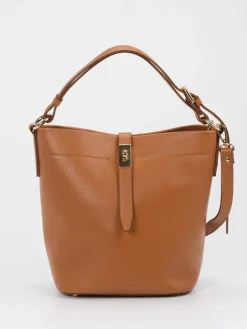 Damen Konstantin Starke – Bucket Bag aus Leder Cognac
