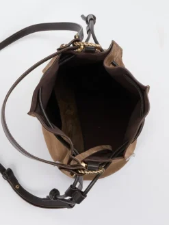 Damen Konstantin Starke – Bucket Bag aus Veloursleder