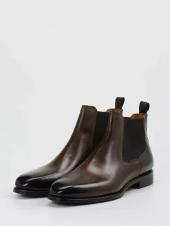 Herren Konstantin Starke – Chelsea Boots aus Kalbleder dunkel