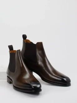 Herren Konstantin Starke – Chelsea Boots aus Kalbleder dunkel
