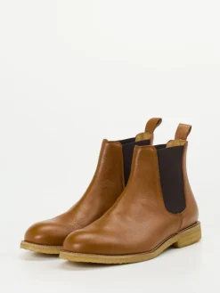 Herren Konstantin Starke – Chelsea Boots aus Glattleder Cognac
