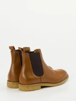 Herren Konstantin Starke – Chelsea Boots aus Glattleder Cognac