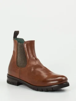 Damen Konstantin Starke – Chelsea Boots aus Känguruleder cognac