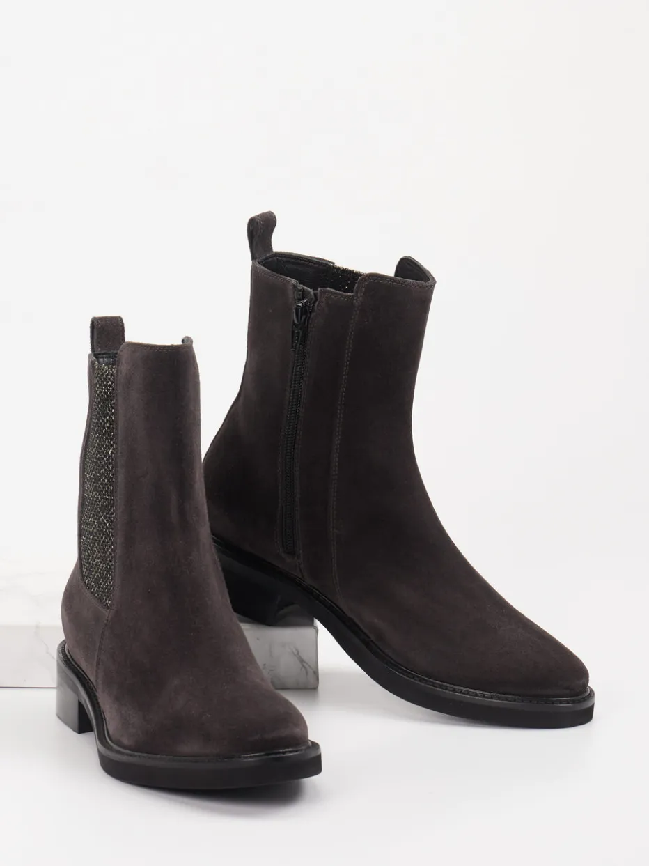 – Chelsea Boots aus Veloursleder Dunkelbraun*Konstantin Starke New