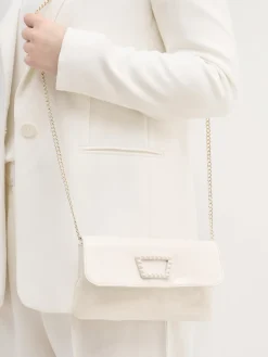 – Clutch aus Lackleder Elfenbein*Konstantin Starke Clearance