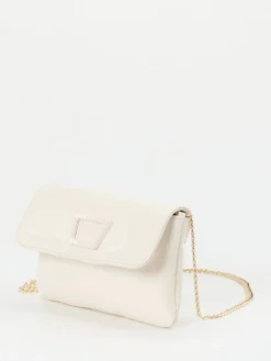 – Clutch aus Lackleder Elfenbein*Konstantin Starke Clearance