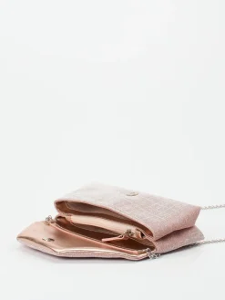 Damen Konstantin Starke – Clutch aus Textil in Rosé mit Glitzer