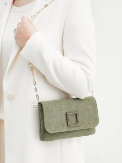 Damen Konstantin Starke – Clutch aus Textil in Salbei