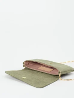 Damen Konstantin Starke – Clutch aus Textil in Salbei