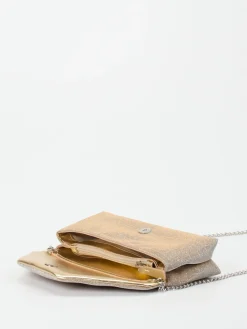 Damen Konstantin Starke – Clutch aus Textil in Champagner