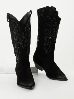 – Cowboyboots aus Veloursleder*Konstantin Starke