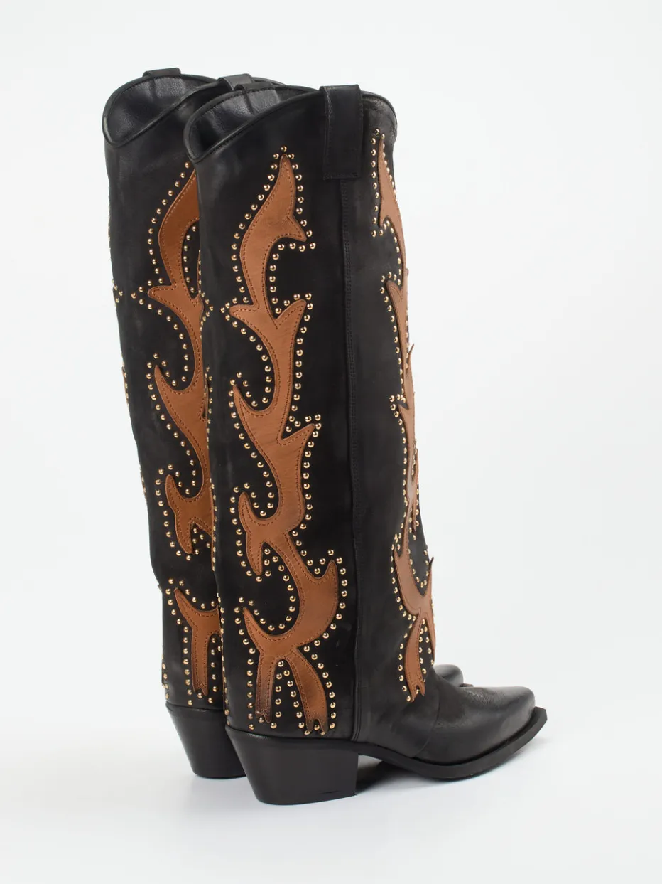 – Cowboy Boots aus Nubukleder*Konstantin Starke Hot