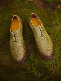 Herren Konstantin Starke – Derby aus Flechtleder oliv