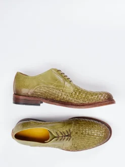 Herren Konstantin Starke – Derby aus Flechtleder oliv