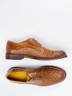 Herren Konstantin Starke – Derby aus Flechtleder cognac