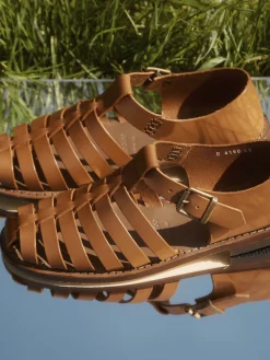 – Fischersandalen aus Kalbleder cognac*Konstantin Starke Discount