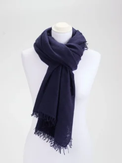 – Fransenschal aus Feinstrick Dunkel*Konstantin Starke Sale