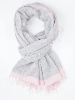 – Fransenschal aus Kaschmir Hell*Konstantin Starke New