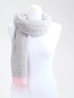 – Fransenschal aus Kaschmir Hell*Konstantin Starke New