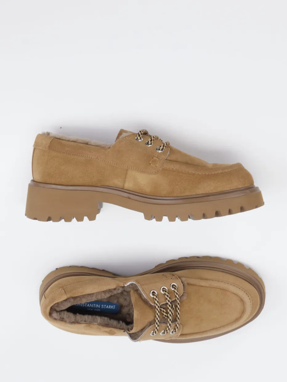 – Halbschuh aus Veloursleder Karamell*Konstantin Starke New