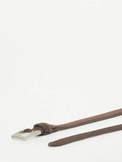 – Herrengürtel aus Veloursleder dunkel*Konstantin Starke