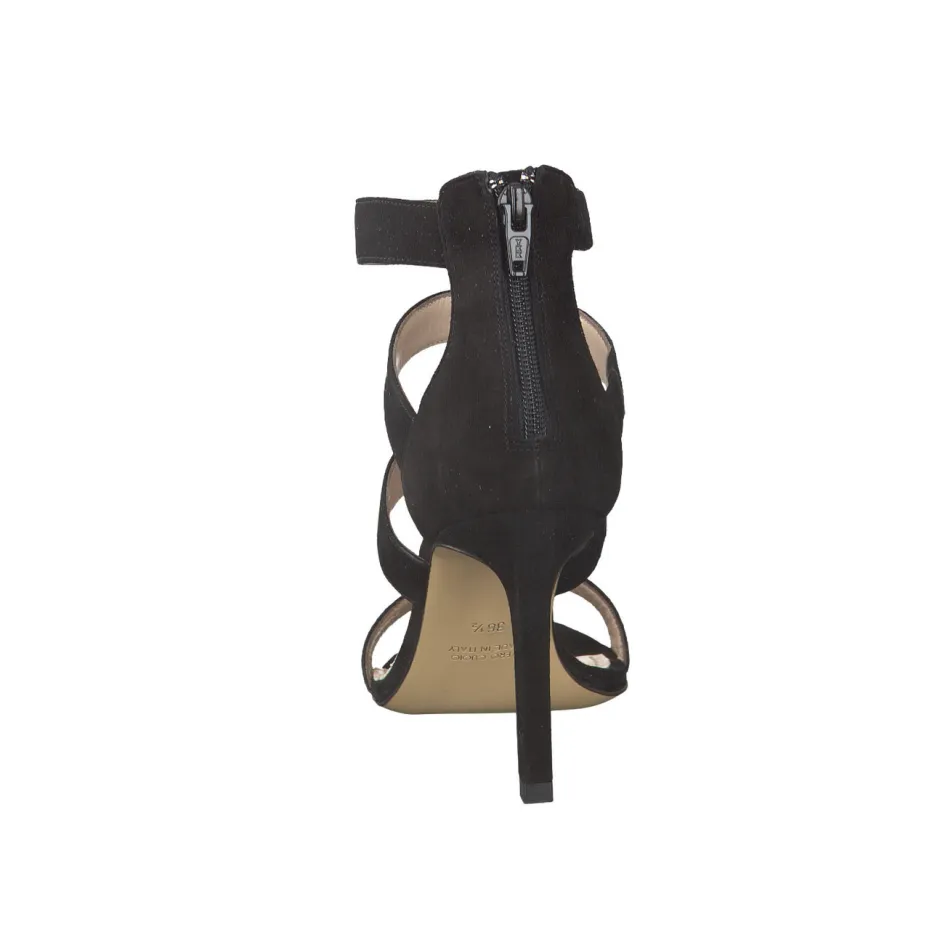 Damen Konstantin Starke – High Heel Sandalen aus Veloursleder