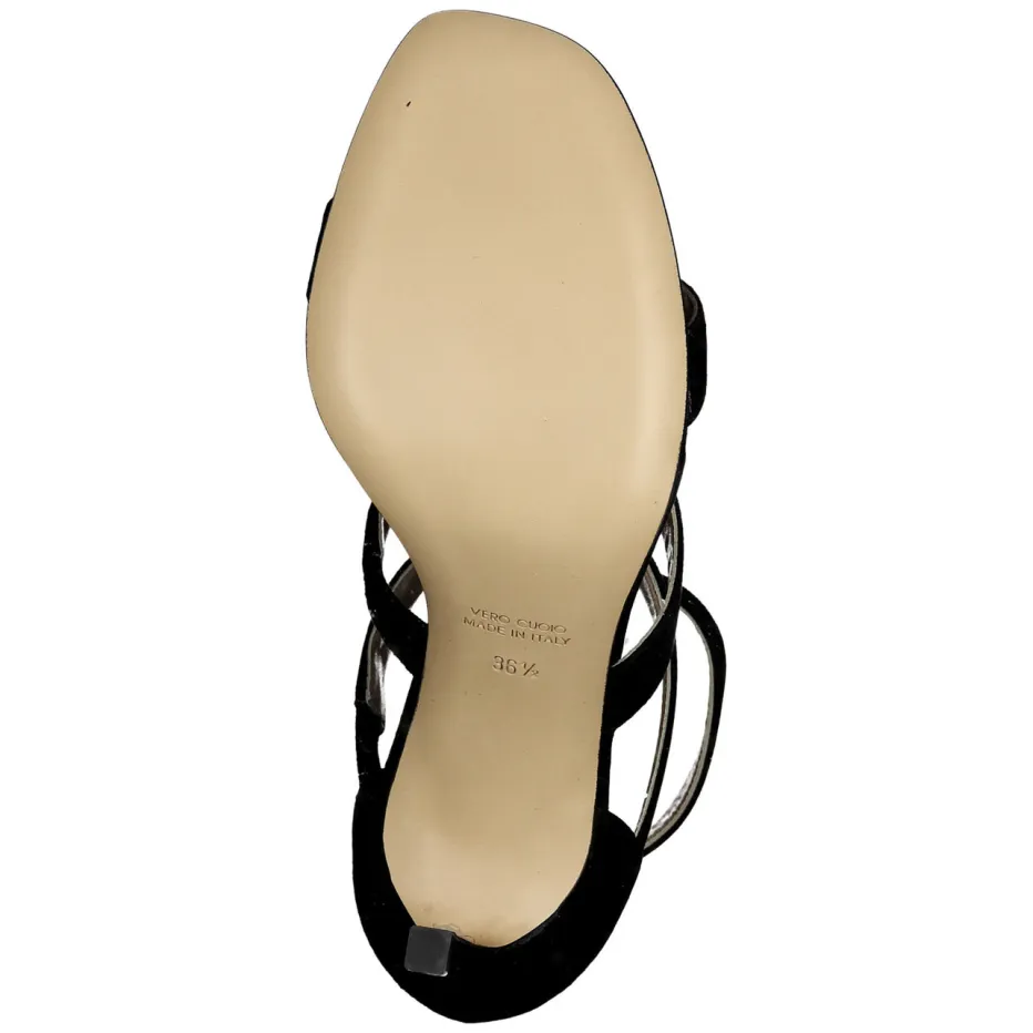 Damen Konstantin Starke – High Heel Sandalen aus Veloursleder