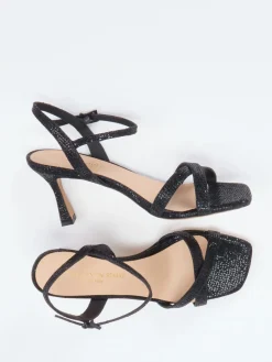 – High Heel Sandaletten aus Metallicleder*Konstantin Starke New