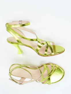 – High Heel Sandalen aus Metallicleder*Konstantin Starke Sale