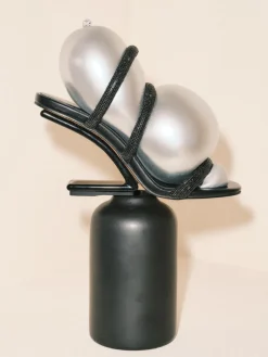 – High Heel Mules aus Metallicleder*Konstantin Starke Best