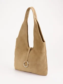 – Hobo Bag aus Veloursleder Sandbeige*Konstantin Starke Sale