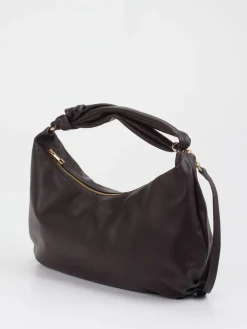 Damen Konstantin Starke – Hobo Bag aus Lammleder Dunkel