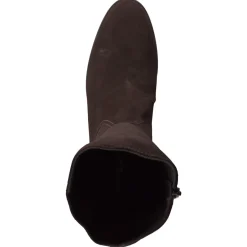 – Kniehohe Stiefel aus Veloursleder Dunkel*Konstantin Starke Clearance