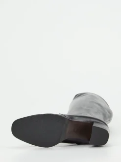 Damen Konstantin Starke – Kniehohe Stiefel aus Lammleder Schwarz